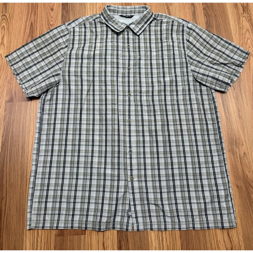 The North Face Shirt Mens Extra Large Paramount Plaid Hiking Lyocell Blend
